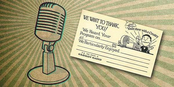 1920s Radio Applause Cards